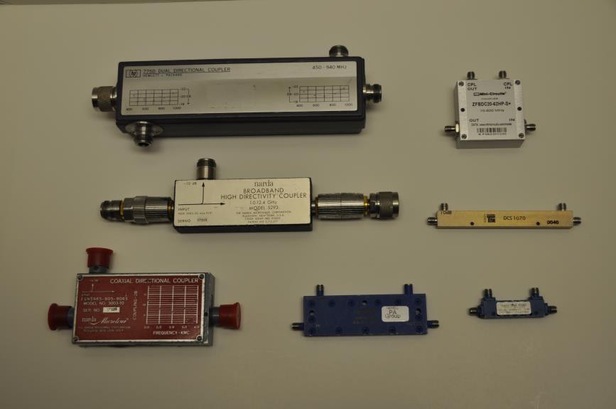 and reverse power flow through a transmission line. Figure 5 shows an assortment of directional coupler modules. All directional couplers are fundamentally 4-port devices.