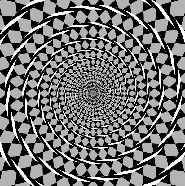 The Fraser Spiral Illusion This one is an extremely strong