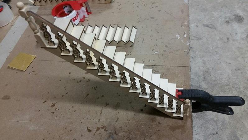 Strength of the rail will be strong once glued together.. Figure 4 Step 4.
