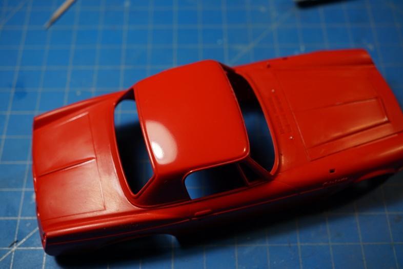 smoothing the paint.