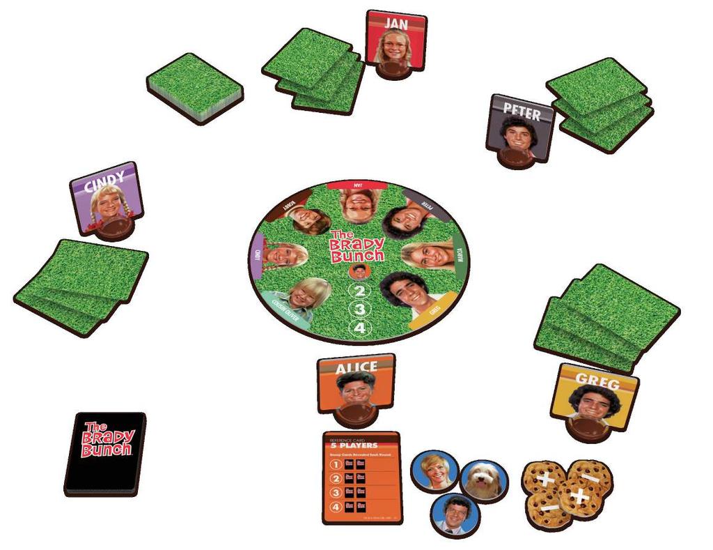 SET UP EXAMPLE: PLAYERS Character Tile Kids will play Mischief card face down each round.