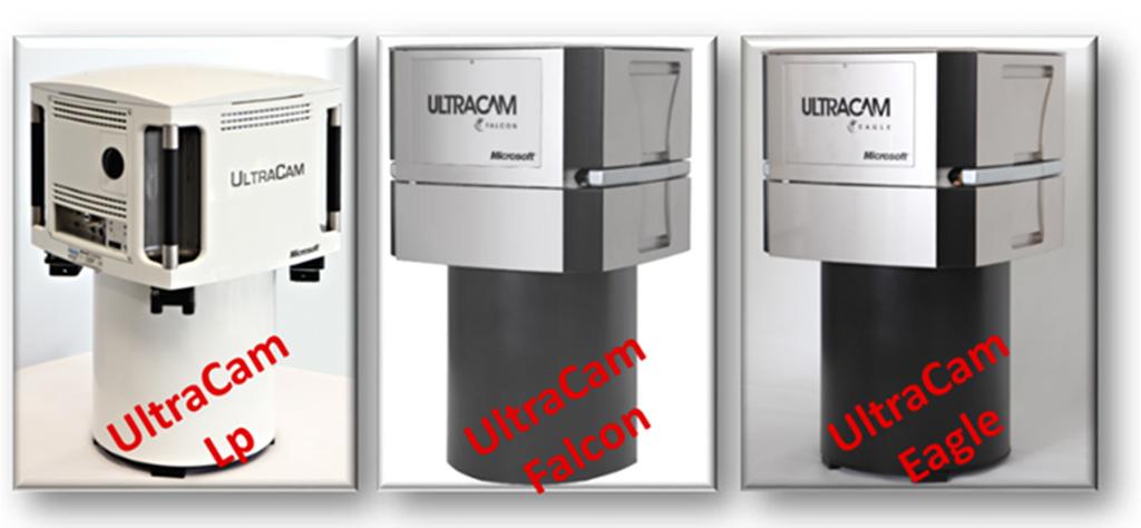 38 Wiechert The photogrammetric camera lineup of the UltraCam consist now of three major cameras: UltraCam Lp, UltraCam Falcon series and the UltraCam Eagle: Figure 1: UltraCam