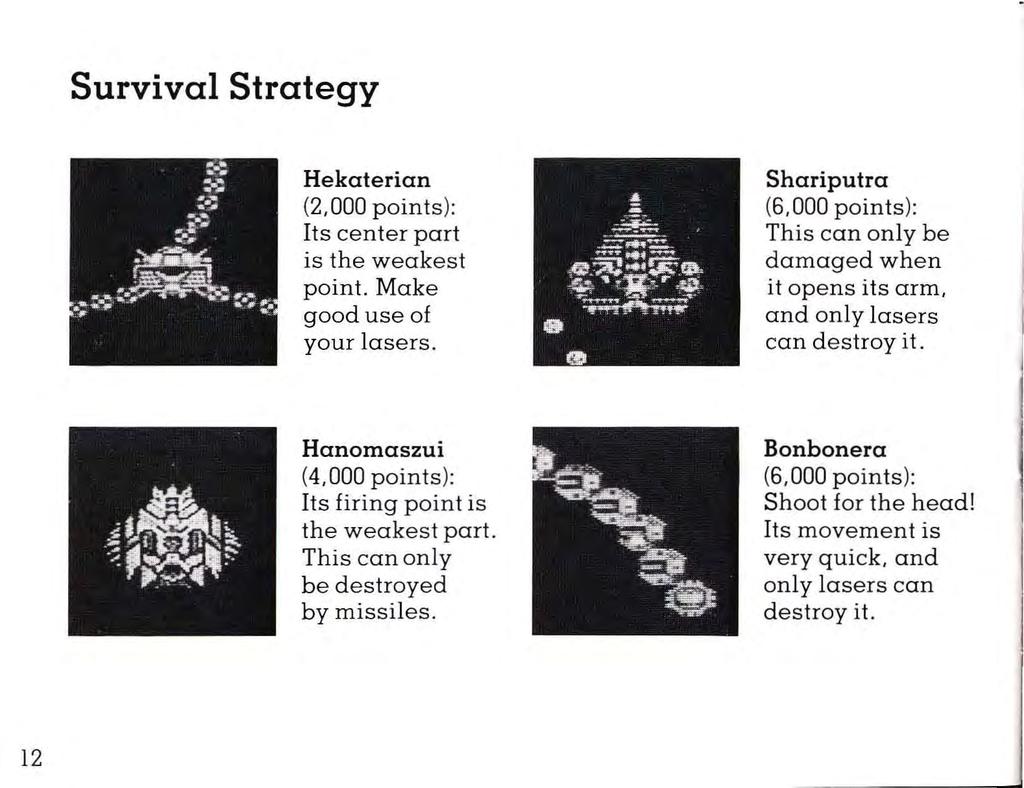 Survival Strategy Hekaterian (2,000 points): Its center part is the weakest point. Make good use of your lasers.