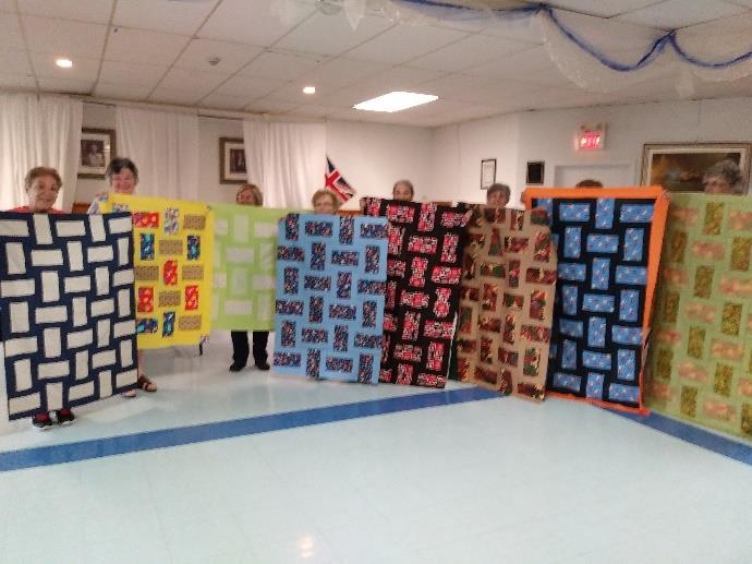 We will be making another presentation to the CCAS in September and along with the completed quilts that we already have, we will have a