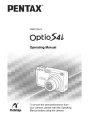 Checking the Contents of the Package Camera Optio Si Strap O-ST20 ( ) Software (CD-ROM) S-SW20 AV cable I-AVC7