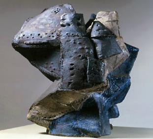 Peter Voulkos Little Big Horn, 1959 Glazed stoneware and slip; thrown and slab constructed, paddled,