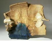 27. Peter Voulkos Plate, 1963 Glazed stoneware; torn, sliced, gouged, sgraffito 12 3/4 16 4 3/4 inches