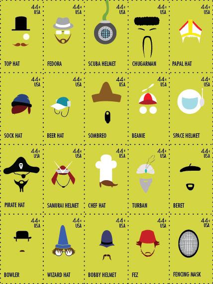 Hats Off to Caps Project: Stamp Collection Design In this project the goal was to create a series of stamps for mailing.