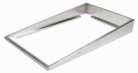Roll-Top Cover 18/8 satin finish stainless steel Fits full-size 12" x 20" opening food pan Plastic