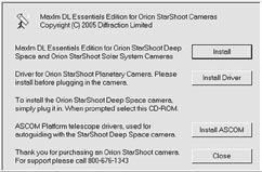 drivers will install automatically once the SSDSI is initially connected to the computer. Do not connect the camera to your computer before you have installed the software.