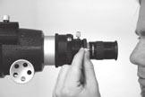 When eyepiece focus is achieved, tighten the thumbscrew on the focuser drawtube to secure the eyepiece in that position. (11d.