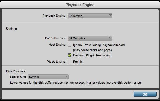In the Playback Engine drop-down box,