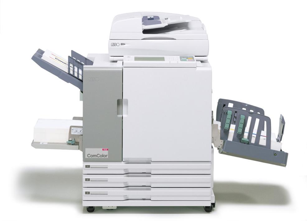 Figure 1: RISO ComColor 9050 configured with optional