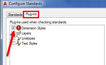 Keep in mind we still have our standards file loaded so we just must change the plug-in to dimensions.
