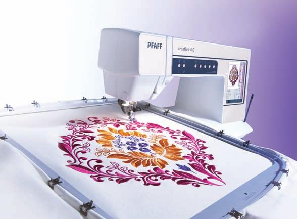 Discover the PFAFF creative 4D embroidery software. Eight sophisticated products are waiting for you and your ideas.