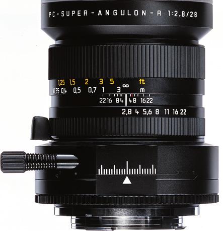 Chapter 8 Leica R-Lenses 2 LEICA PC-SUPER-ANGULON-R 28 mm f/2.8 Optical considerations The LEICA PC-SUPER-ANGULON-R 28 mm f/2.