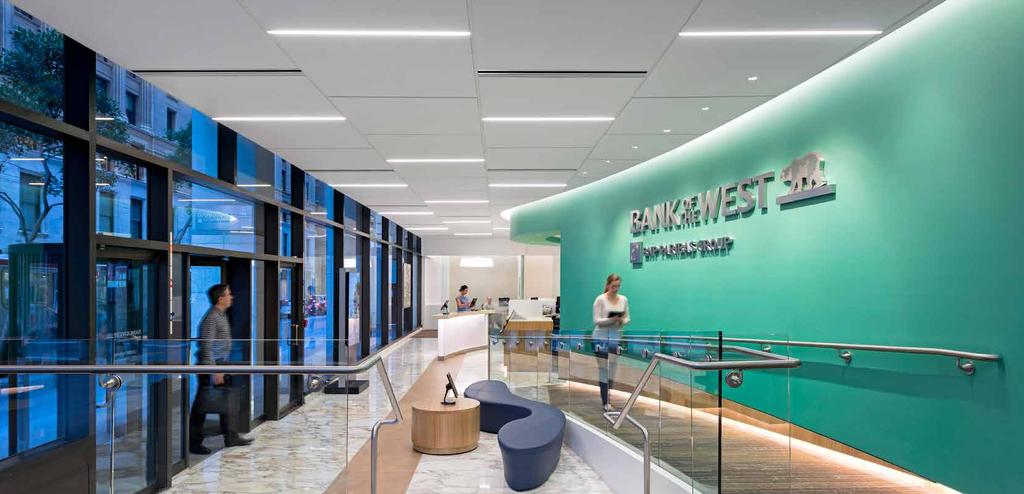 Project Bank of the West - San Francisco, CA Specifiers: Gensler / Birkenstock Lighting Design
