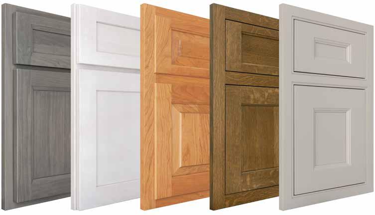 DOOR OVERLAY & INSET OPTIONS Shiloh Cabinetry offers the ultimate in flexibility with five types of framed cabinetry to combine with our great collection of s and finishes.