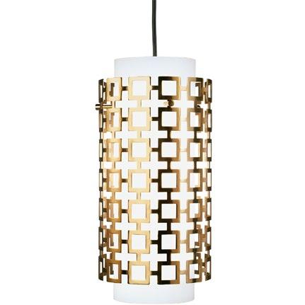 smoke acrylic framework with polished nickel accents 15 Square Glass Shade: 6 Dia.