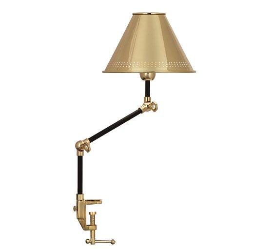 Black/ ST. GERMAIN ACCENT LAMP with satin black accents 10 Dia., 14.5 H Shade: 10 Dia., 6.