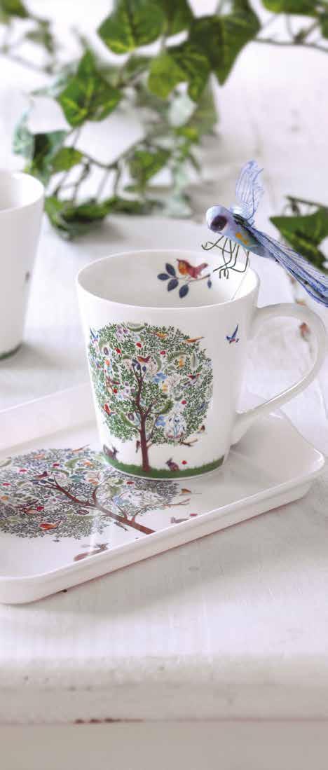 mug and tray sets The Pimpernel Mug & Tray Sets feature two porcelain mugs and a small melamine tray.