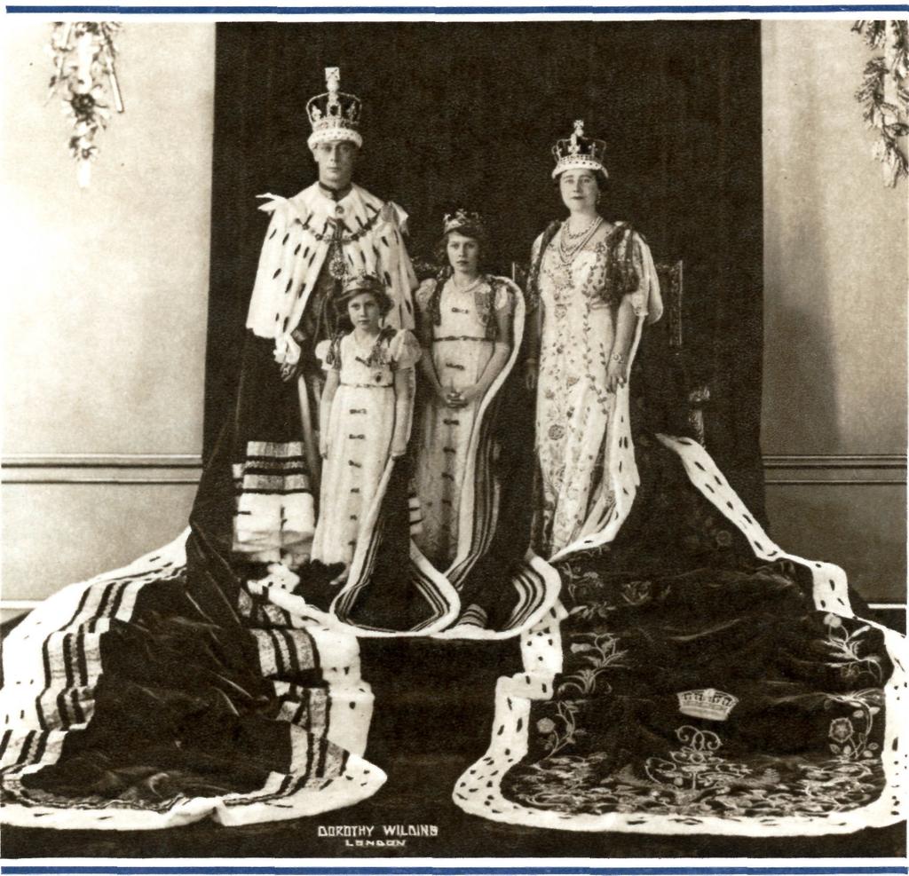 Photograph by Dorothy Wilding The Royal Family The official Coronation portrait of Their Majesties, King George and Queen Elizabeth, and their Royal Highnesses, Princess