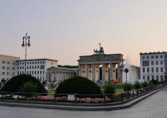 upon the Brandenburg Gate, which mesmerizes visitors with its