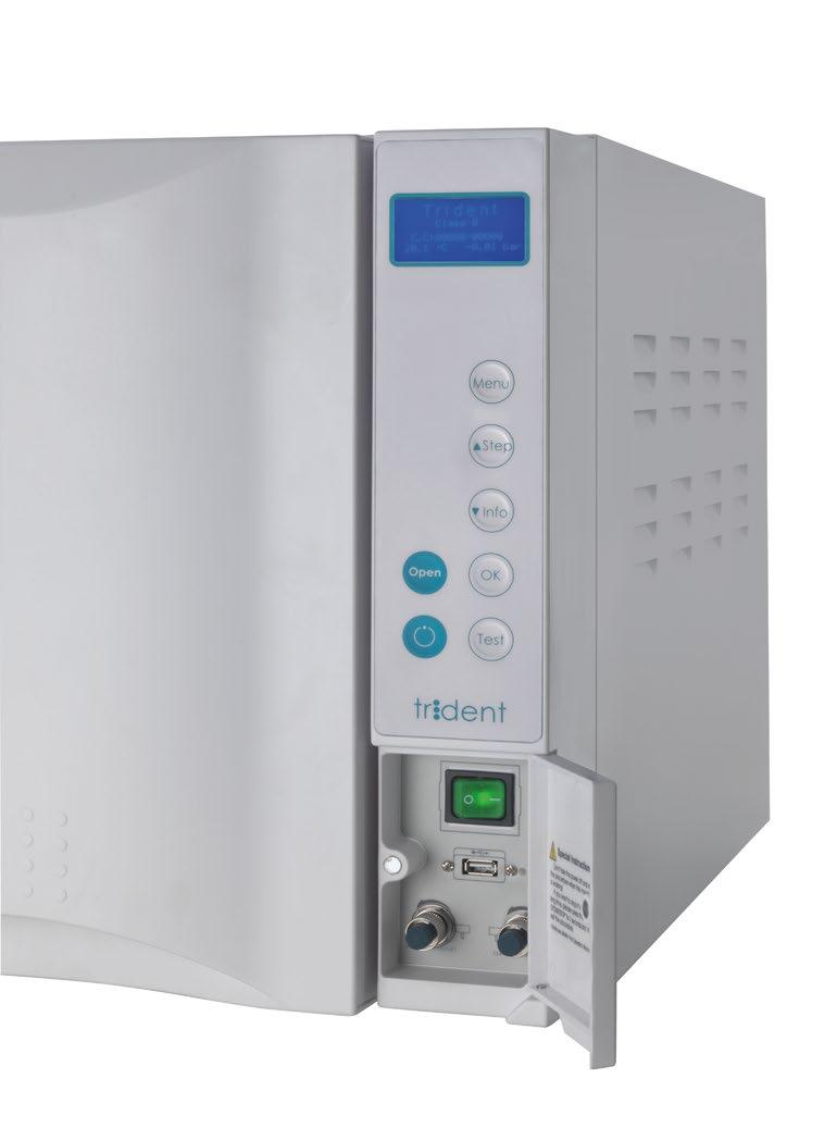 SOLE Class B 17 & 22 liter autoclave Because sterilization is not an option, Trident presents Sole, the class B autoclave with special features to guarantee a deeper sterilization.