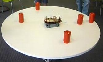 Competition Events Level 1 Push 5 cans off the round table! Objectives Push 5 empty drink cans off the table in the fastest time. Rules Maximum run time 60 seconds.