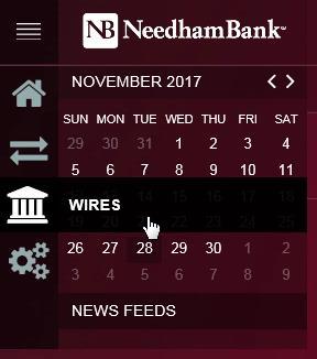 In order to start processing wires, the owner on the account must accept Needham Bank s Wire Disclosure. This gives us authorization to provide you with wire capabilities.