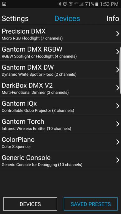 CONFIGURING YOUR GANTOM iqx Due t its cmpact size, the Gantm iqx cannt use a physical DIP switch fr addressing. Instead, the Gantm iqx is prgrammed using the DMX Prgrammer App by Gantm.