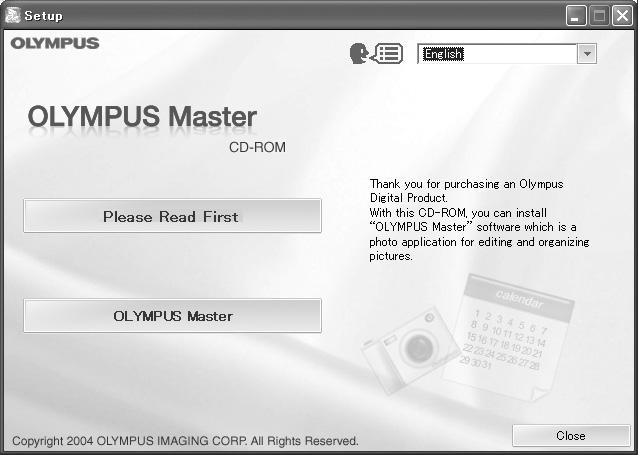 Using OLYMPUS Master Note Operation is only guaranteed on a Macintosh equipped with a built-in USB port. QuickTime 6 or later and Safari 1.0 or later must be installed.