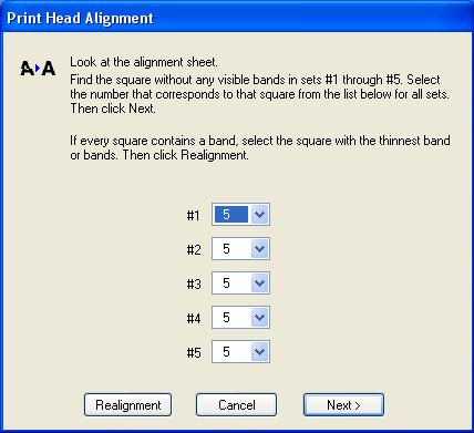 3. Windows: Right-click the printer icon on your taskbar (in the lower right corner of your screen). Select Print Head Alignment.
