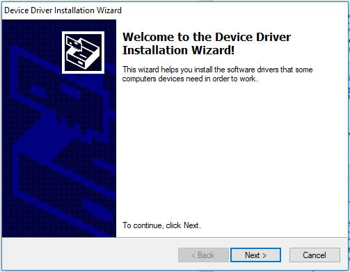 To install the USB driver for