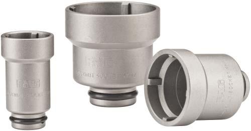 Sockets LOCKNUT-SOCKET Features The sockets LOCKNUT-SOCKET, Figure 1, are suitable for the tightening and loosening of locknuts KM0 to KM20 on shafts as well as on adapter sleeves and withdrawal