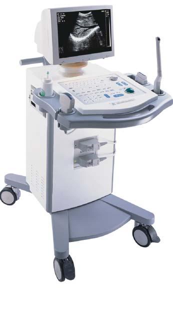 Trolley Ultrasound Scanner KHCK-B-01 Advantages: Application of Filed Programmable Gate Array (FPGA) & Surface Mounting Technology(SMT), brief circuits with reliable performance Four kinds of