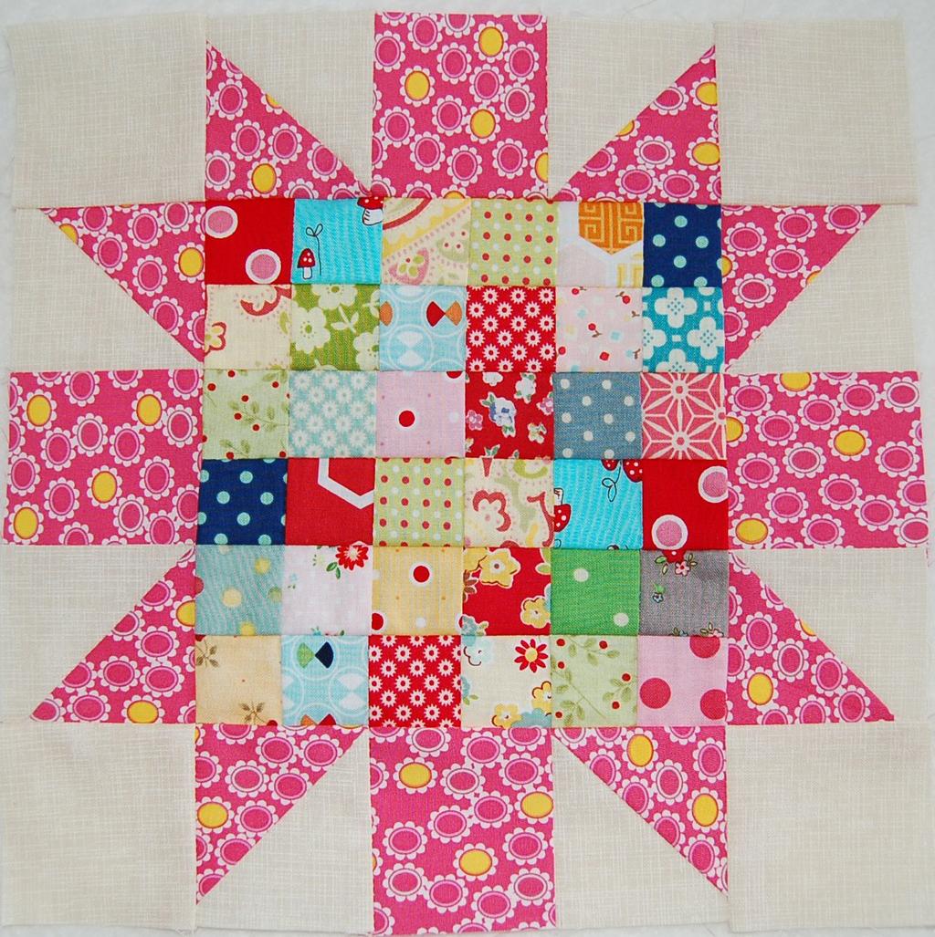 Blooming Star Block Tutorial Block Finished Size 10 X 10 I wanted to make something to use up some of my massive amounts of scrap & small stash fabric, so I started making these blocks.