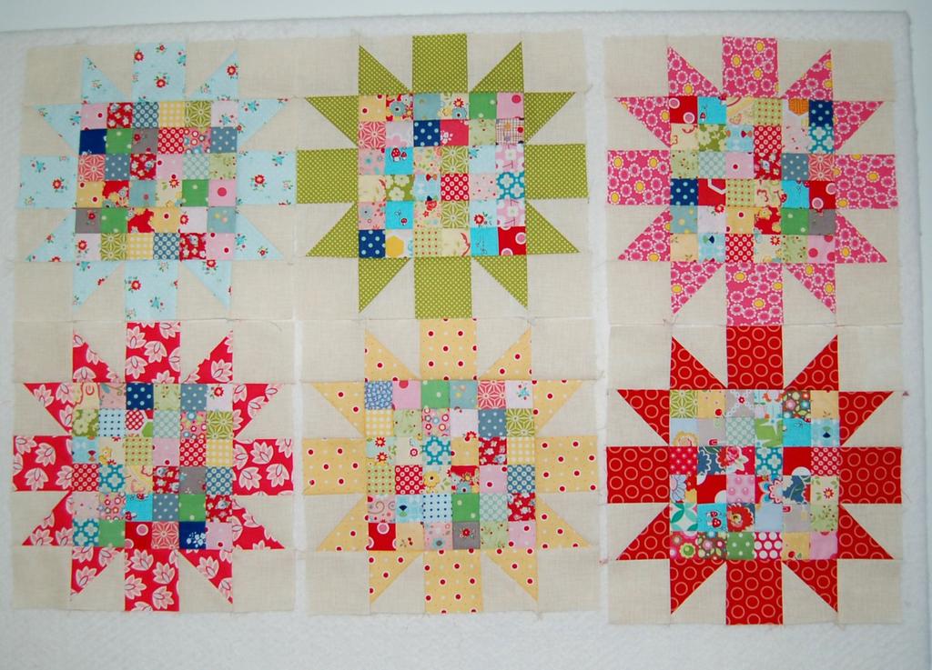 Now you should have a finished Blooming Star block!! Make 5 more with the rest of your centers or keep going and make 24 like me.