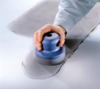 on dark workpieces. Sanding off this powder ensures that the surface is evenly sanded.