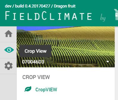 6.4 The CropVIEW Page To access the CropVIEW page, click on the eye icon on the left side of the bar. After clicking on the eye icon a new page with full-scale picture will open.