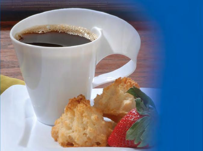 This coffee set is the perfect set up for sipping while sampling a savory sweet.