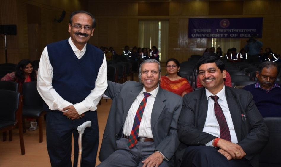 Prof Sydney R Rebeiro, Director DUCC Prof Ajay Gupta and Dr Ajay Kumar Singh alpix 0752 Y Ajay s father Mr Jagat Narain ( BA 1943, MA