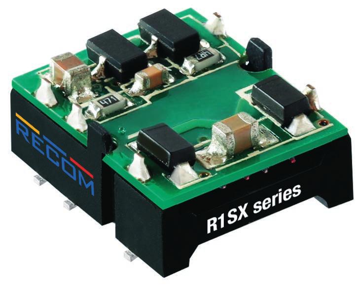 3V or 5V inputs and offers a single unregulated 3.3V or 5V output. There is no minimum load requirement and the quiescent consumption is less than 150mW.