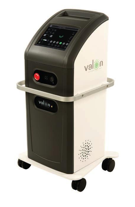 VALON 5G SPECIFICATIONS Laser Power Pulse duration Frequency doubled Nd:YVO, 532 nm 3000 mw, restricted to 2000 mw 10 650 ms Spot sizes 50, 100, 200, 300 and 400 µm Aiming beam 635 nm, adjustable