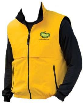 Nylon Fleece Reversible Vest - BPF-NYFLVEST With just a quick reversal, one side is a sporty water-resistant Terra- Tek nylon, and the other side is cozy, wind-resistant, anti-pill fleece.