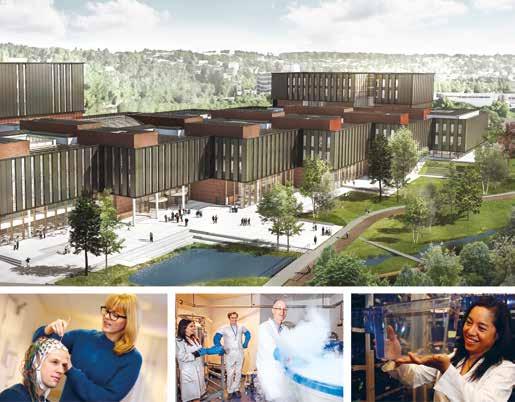 Research, Education and Innovation for the Future Photo: UiO and Ratio arkitekter as The University of Oslo (UiO) will create a leading Nordic Life Science Hub for interdisciplinary research,