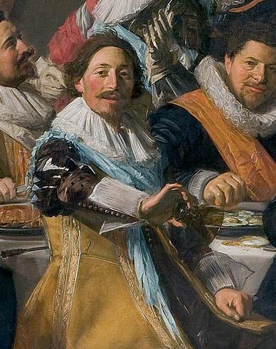 Like the celebrated portrait of Michiel de Waal emptying his roemer by Hals (fig. 2), Verspronck portrays De Waal with similar irreverence, with his jaunty hand and balanced hat.