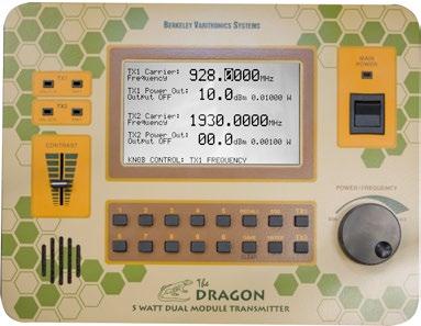 DRAGON TOP PANEL TX1: XMIT(Green)- Lit when the associated transmitter is on. UNLOCK(Red)- is lit if the associated transmitter has an RF problem - contact factory.