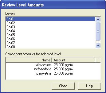 Exercise 5: Creating a Processing Sequence The Review Level Amounts dialog box opens (Figure 53). Figure 53.