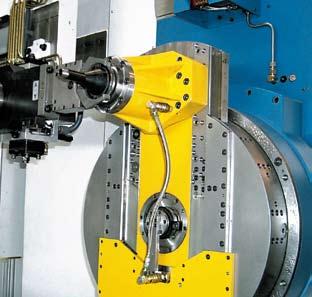 spindle of milling head CNC control Heidenhain itnc 530 Siemens 840D Options for process optimization